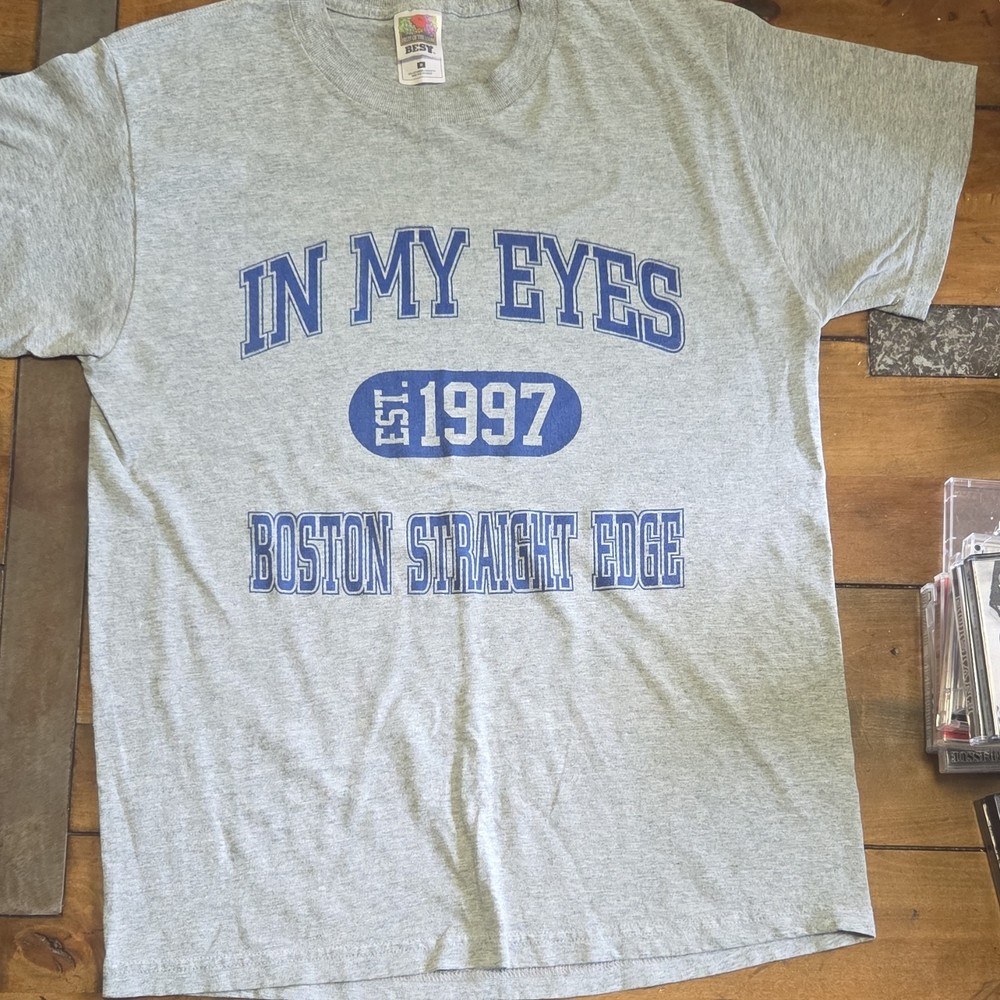 Vintage 1997 In My Eyes Shirt Boston Straight Edge Hardcore Hard Core Punk M