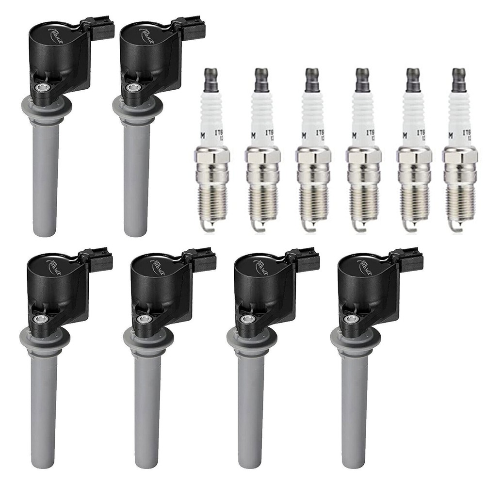 Set of 6 Ignition Coils and 6 Spark Plugs For Ford Mazda 3.0L V6 DG513 SP493