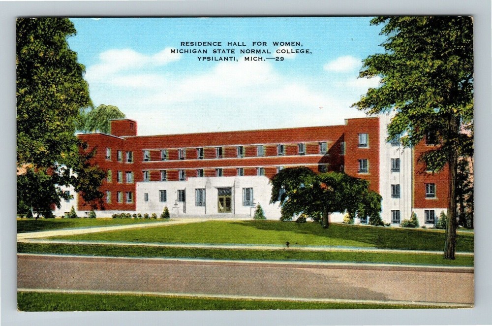 Ypsilanti MI-Michigan Michigan State Normal College Residence Vintage Postcard