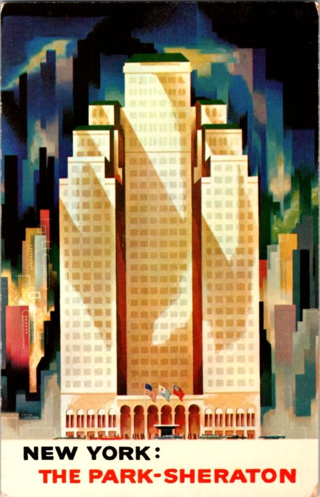 Pre-1980 PARK SHERATON HOTEL New York City NY m/14 BK0204