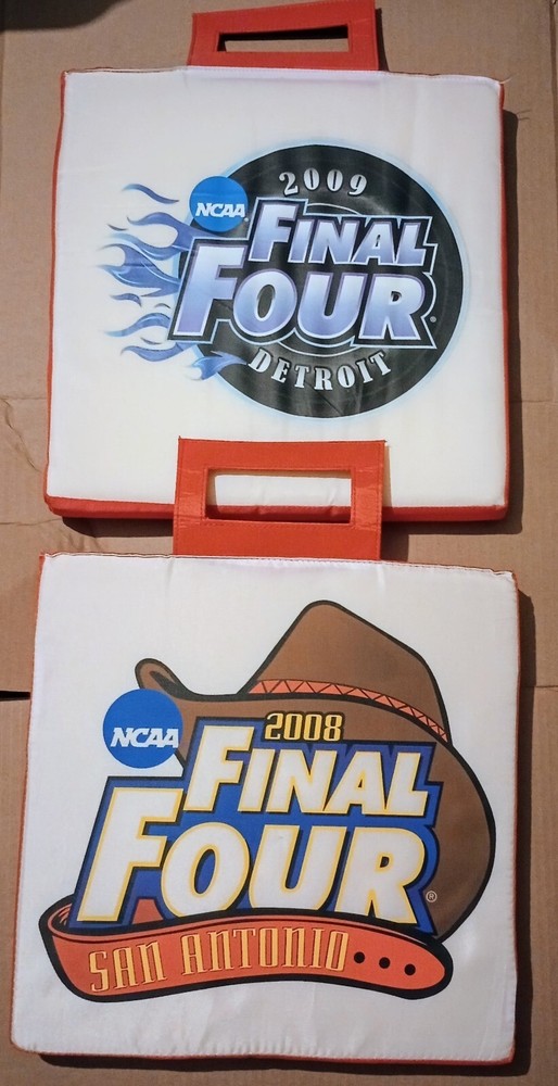 NCAA Final Four 2009 Detroit San Antonio Seat Cushions Lot Set of 4