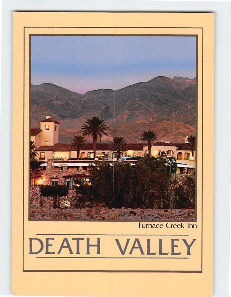 Postcard Furnace Creek Inn Death Valley National Monument California USA