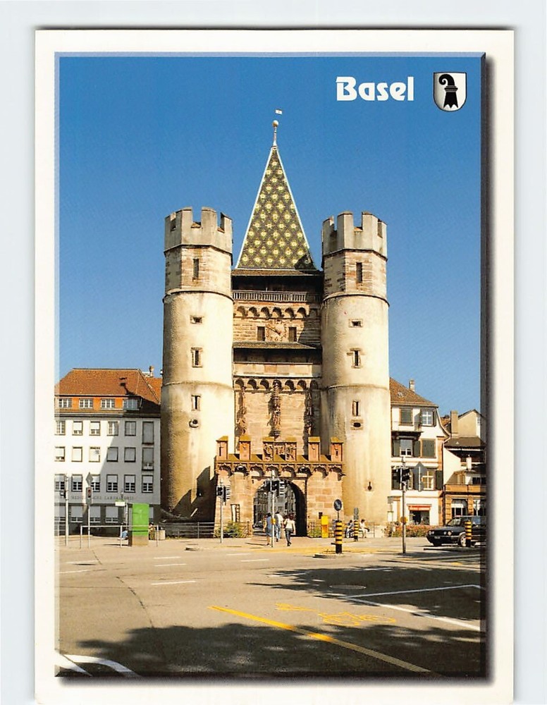 Postcard Spalentor Basel Switzerland