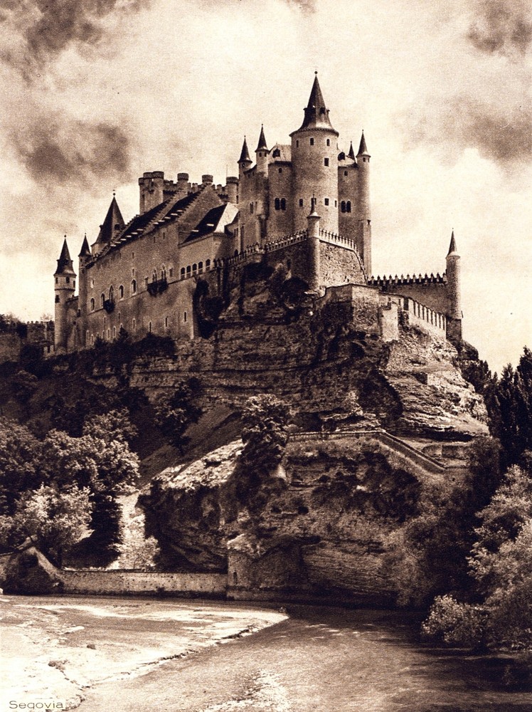7688.Decoration Poster.Home Room wall design art print.Segovia Castle.Spain