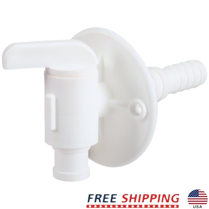 RV Fresh Water Tank Replacement Drain Valve for 1/2 in. & 3/4 in. Drains
