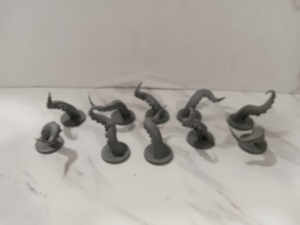 Conan Board Game/RPG - Lot Of 10 Tentacle Miniatures - Monolith