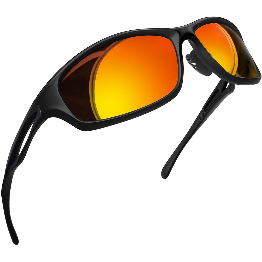 Wrap Around Sunglasses for Men Women Lightweight Athletic Sports Sun Glasses ...