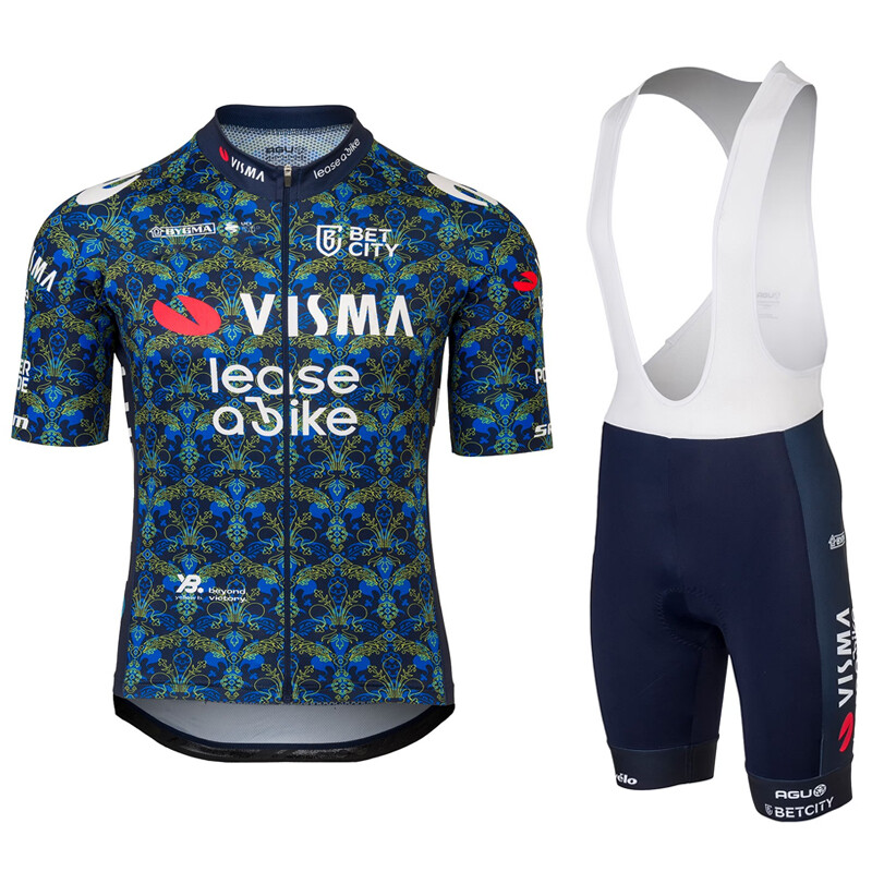 2024 Jumbo Visma Team Cycling Jersey Bib Shorts cycling Short Sleeve jersey Bibs