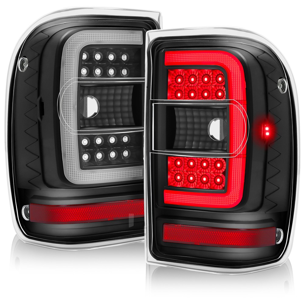 Pair Tail Lights LED C Light Bar Clear Lens Left+Right For Ford Ranger 2001-2011
