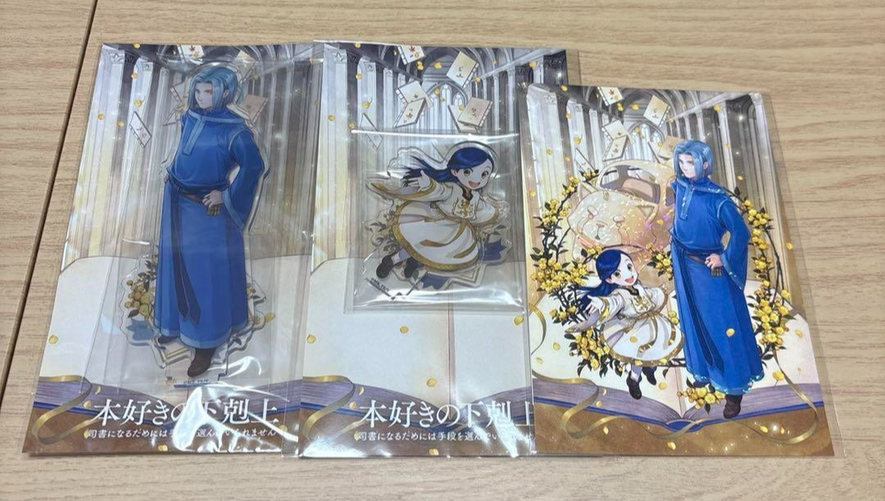 Ascendance of a Bookworm Exhibition Acrylic Stand Figure Postcard Set Rozemyne