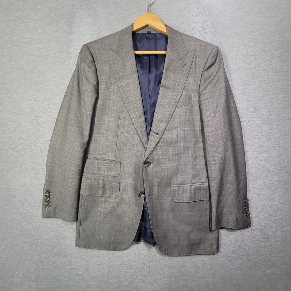 Suit Supply Blazer Mens 38R Gray Wool Super 110's Vitale Farberis Canonico Suit