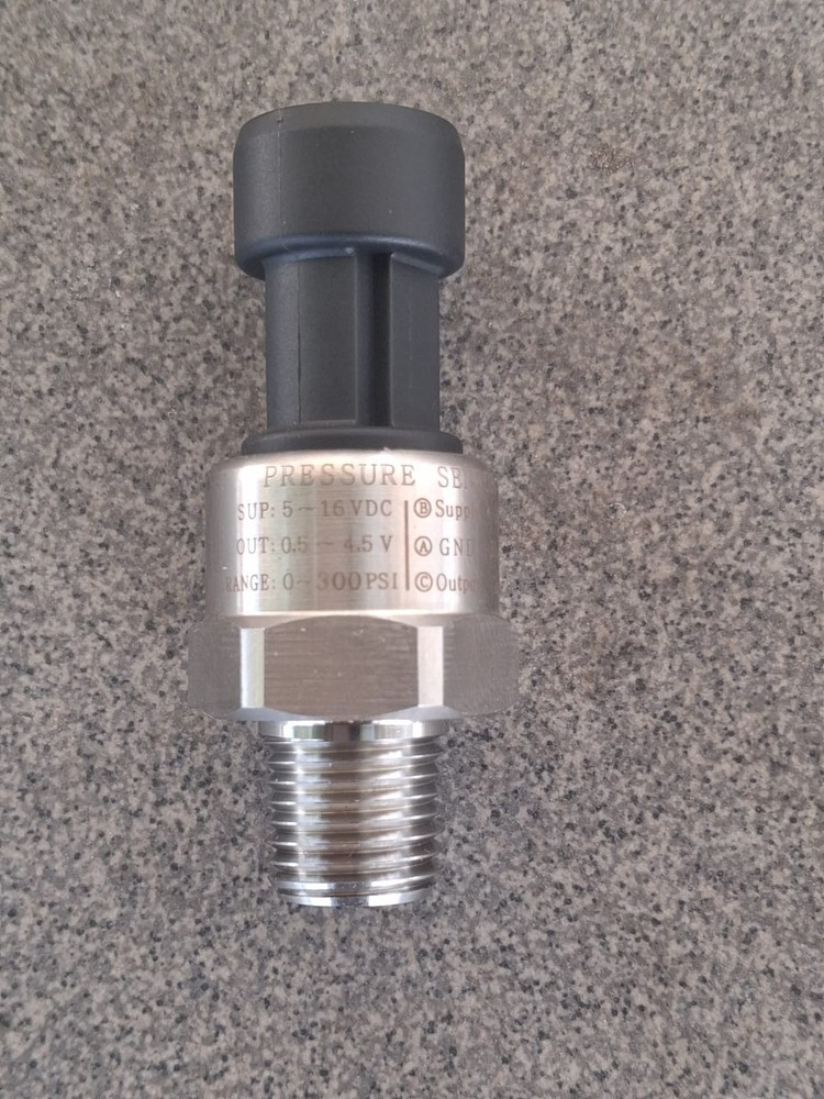 300 PSI Pressure Transducer Sensor 0.5-4.5V Output 5-16V DC Supply Stainless Ste