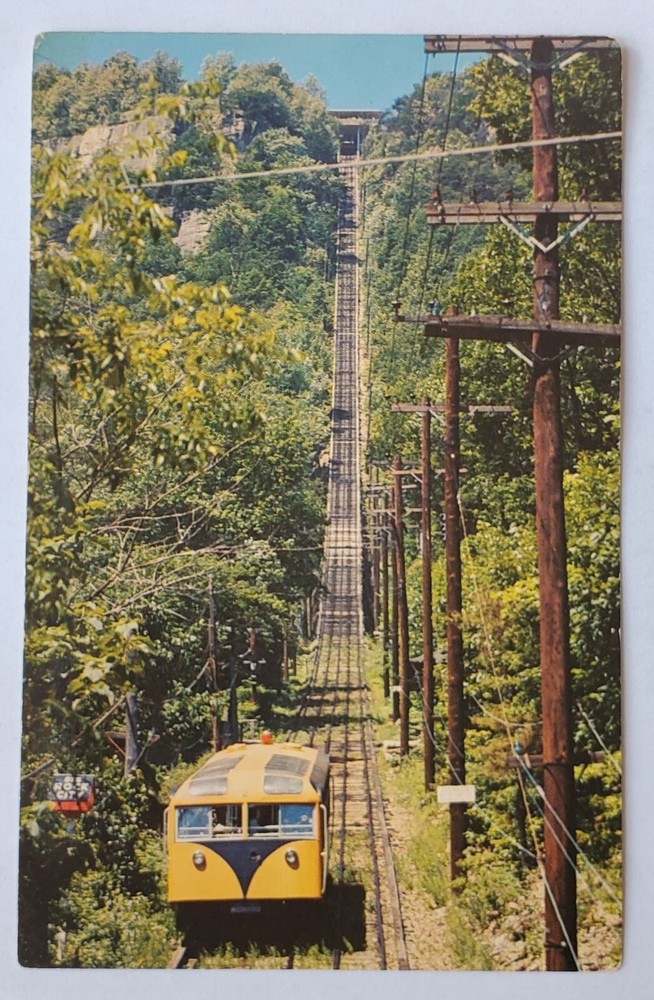 Postcard The Incline Up Lookout Mountain Chattanooga Tennessee Scenic Railway Wa