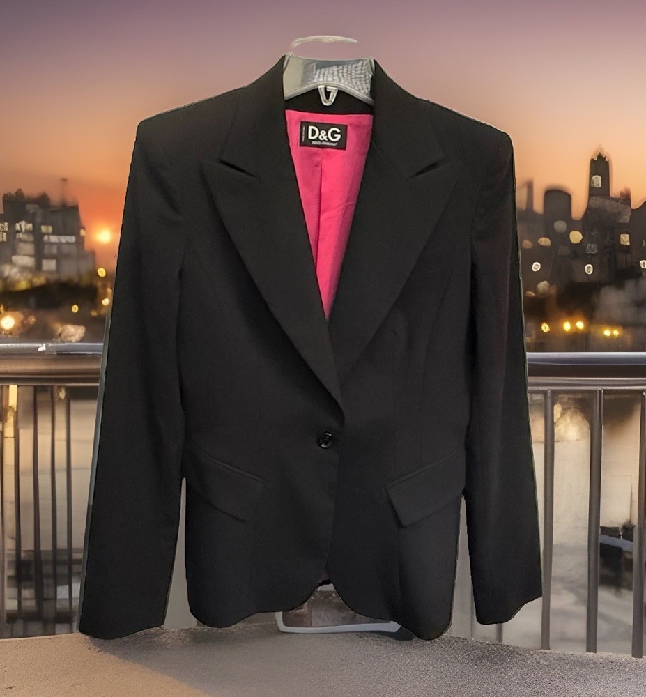 DOLCE & GABBANA Made In Italy  Women Coat Blazer S US4 EU36 IT40 Single Breasted