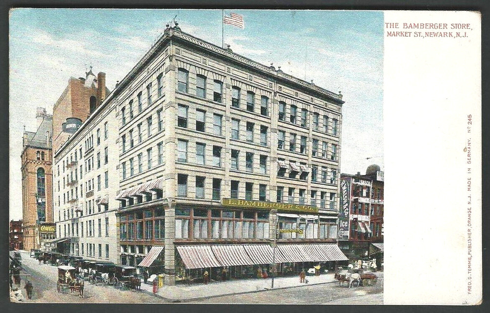 NEWARK NJ NEW JERSEY The Bamberger Store UNDIVIDED BACK POSTCARD