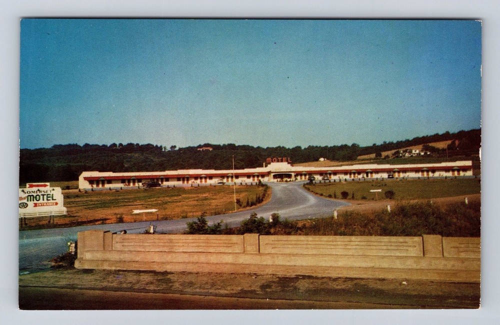 Somerset PA- Pennsylvania, Somerset New Motel, Advertisement, Vintage Postcard