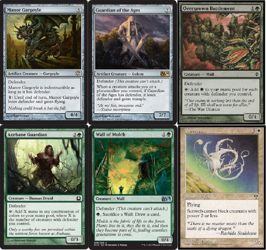 Defender Deck MTG Sunweb Manor Gargoyle Magic Gathering 60 Cards NM Condition