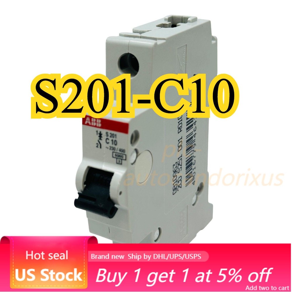 Abb S201-C10 Miniature Circuit Breaker 1P - C - 10 A New/Unused Surplus