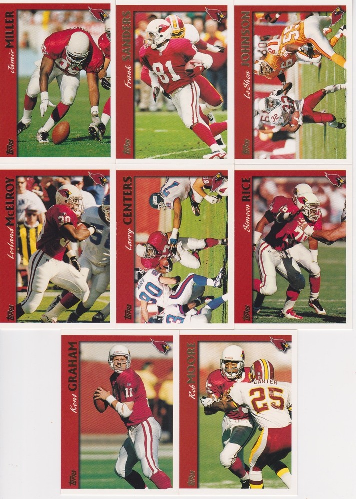 1997 Topps Football Complete Team Set (16) Arizona Cardinals Jake Plummer RC**