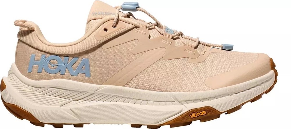Hoka One One Transport Trail Womens Running Shoes Size 7 B Tan White 1123154