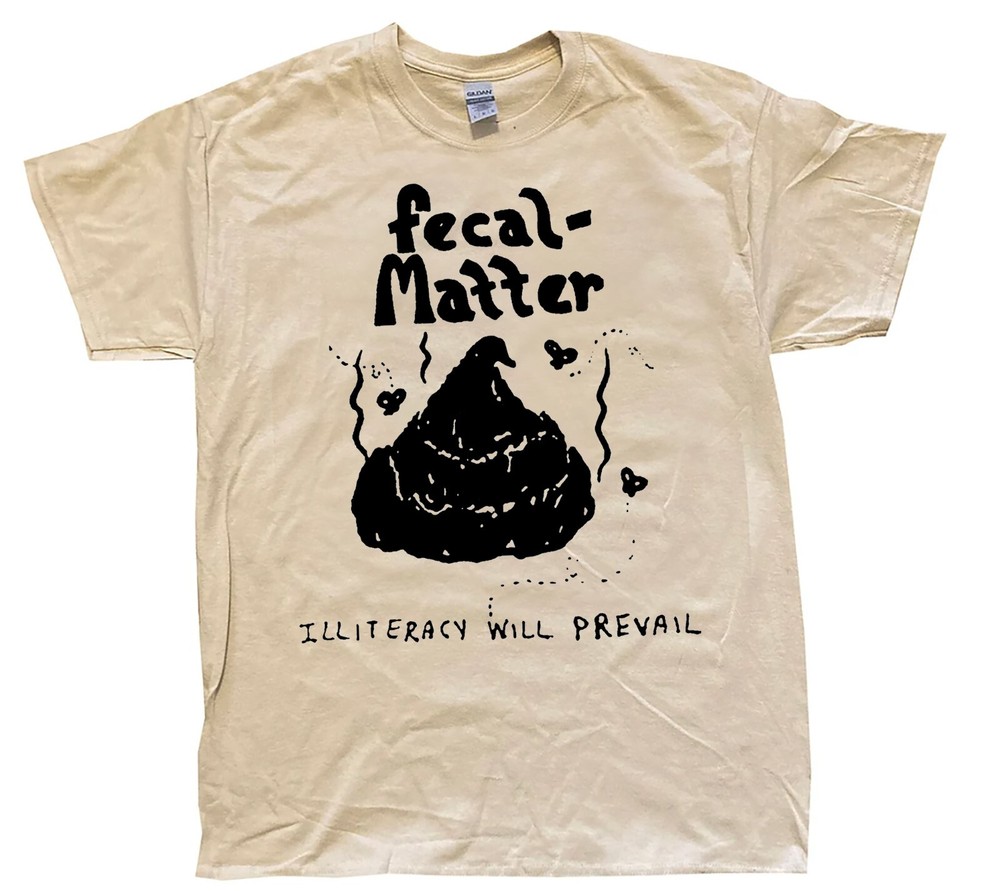 Fecal Matter Illiteracy Will Prevail Vintage T-Shirt Tape Cassette Nirvana Inspired