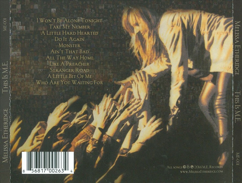 Melissa Etheridge This Is M.e. New Cd