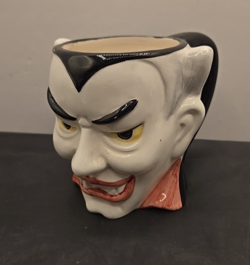 Halloween Mug Dracula 3-D  Vintage Spooky