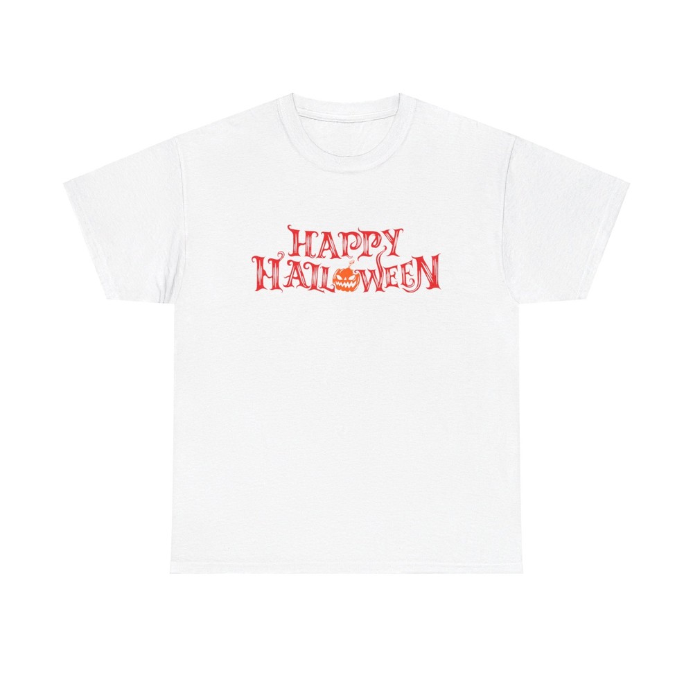 Red Happy Halloween Pumpkin T-Shirt - cool scary horror trendy stylish creepy