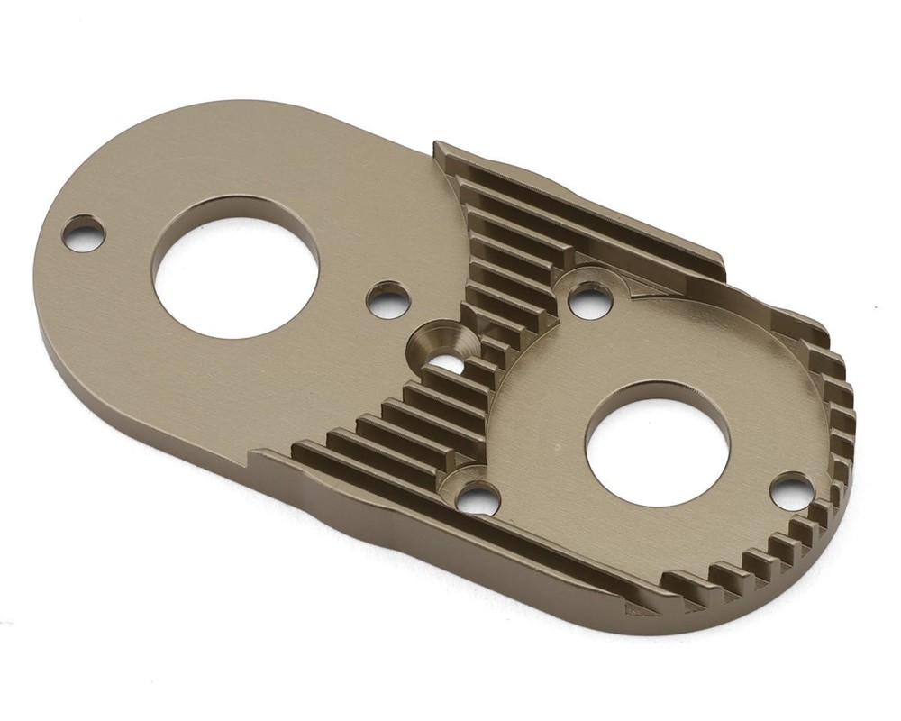 Kyosho Scorpion 2014 CNC Aluminum Motor Plate (Gunmetal) [KYOSCW011GMB]🌟✨25 Years on eBay! 250,000+ feedback!✨🌟