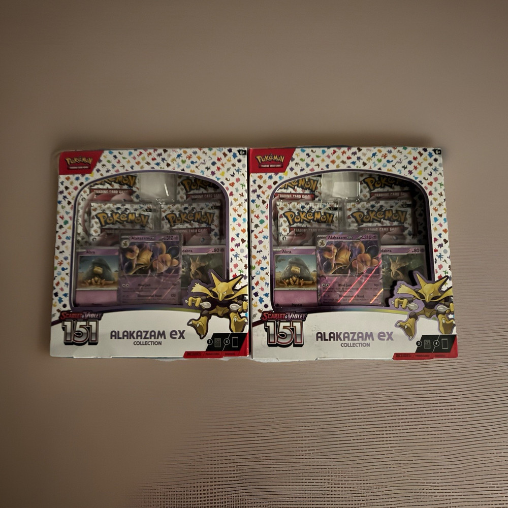 151 Alakazam ex Collection Box Pokemon Scarlet & Violet TCG **SEALED/NEW** LOT:2