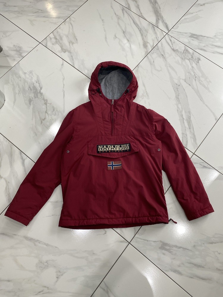 Napapijri Fleece Lined Anorak/ Rainforest Jacket - Size M