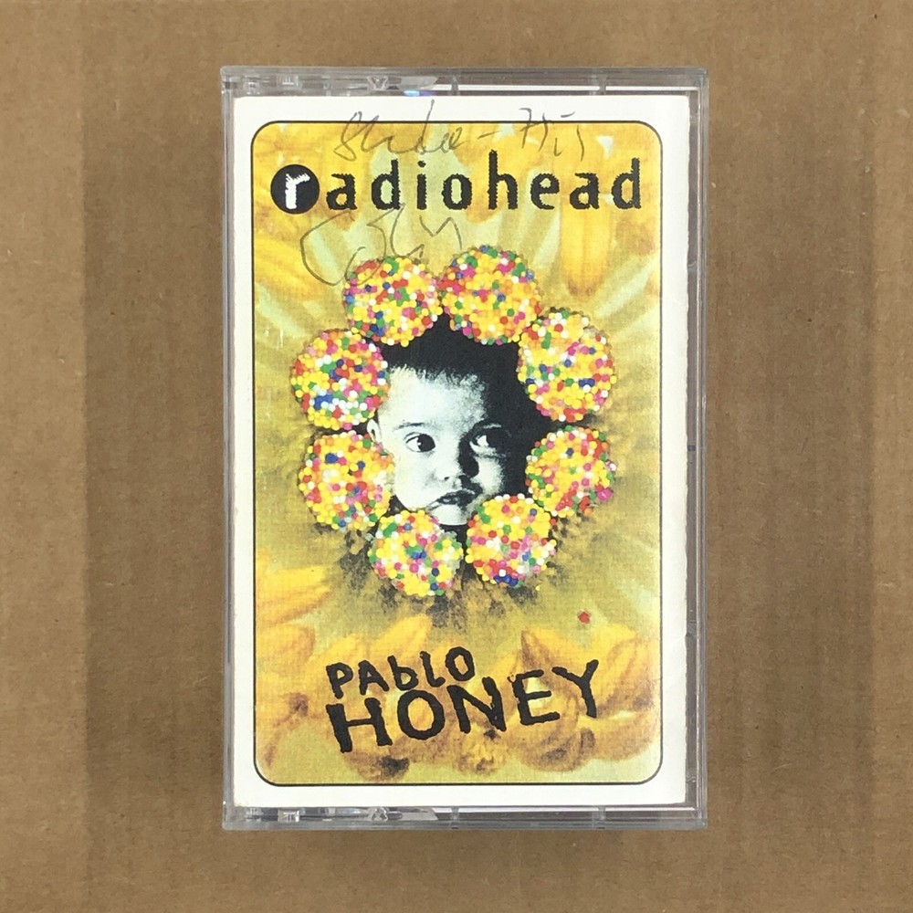 RADIOHEAD Cassette Tape PABLO HONEY AUTOGRAPHED SIGNED THOM - ED - COLIN 1993