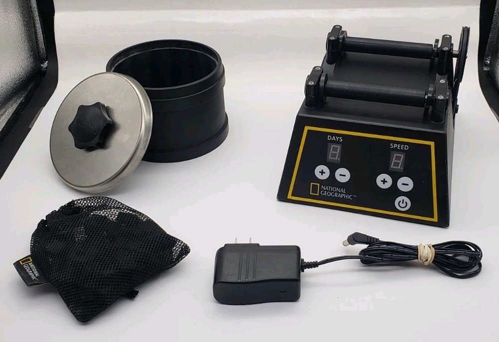 National Geographic Professional Rock Tumbler w/ 1 Barrel