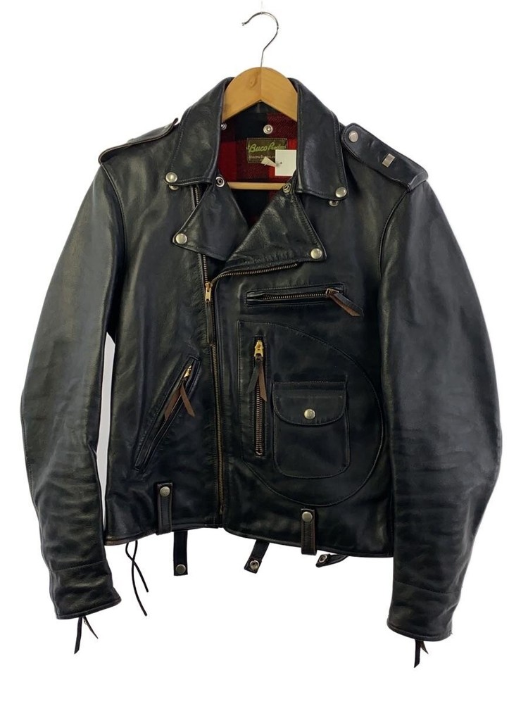 Buco Double Riders Leather Jacket/Blouson/38/-/Black 3483