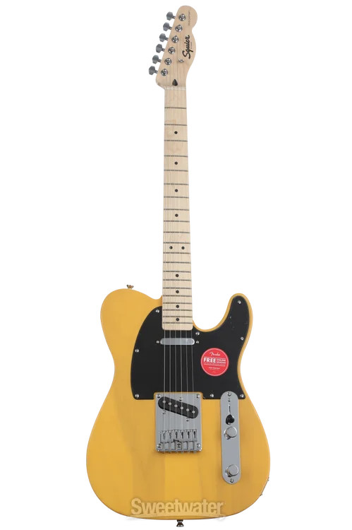 Squier Sonic Telecaster Electric Guitar - Butterscotch Blonde