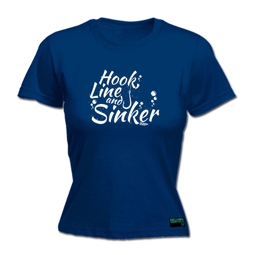 Fishing Dw Hook Line And Sinker - Womens T Shirt Funny T-Shirt Gift Novelty