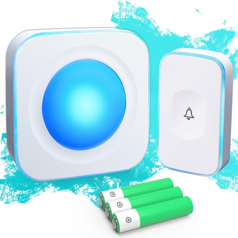 Wireless Doorbell with 1200ft Range Battery Powered for Home Use