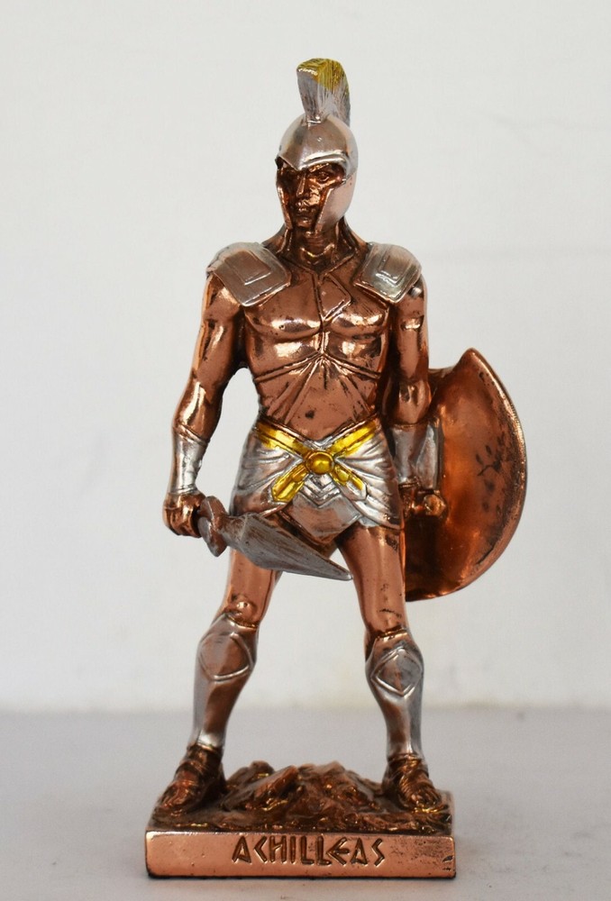 Achilles - Greek Hero - Trojan War - Homer's Iliad - Copper Plated Alabaster-image