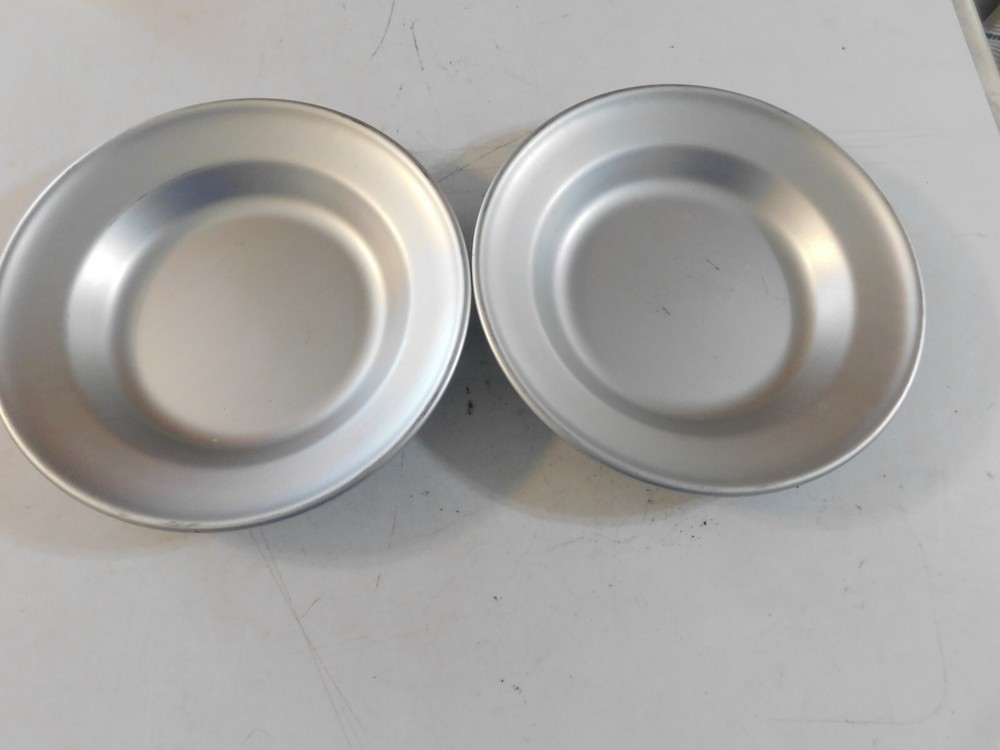 1940s US Mirro Military Mess Hall Field Soup Bowl Set of 2 No Dents Rare Vintage