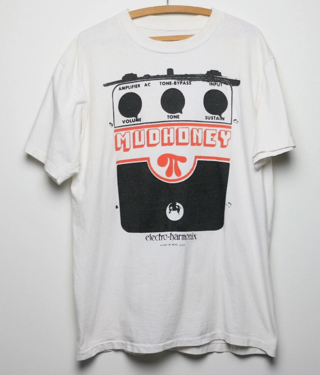 1990 Mudhoney Sub Pop Cotton White Unisex Classic Tee Shirt