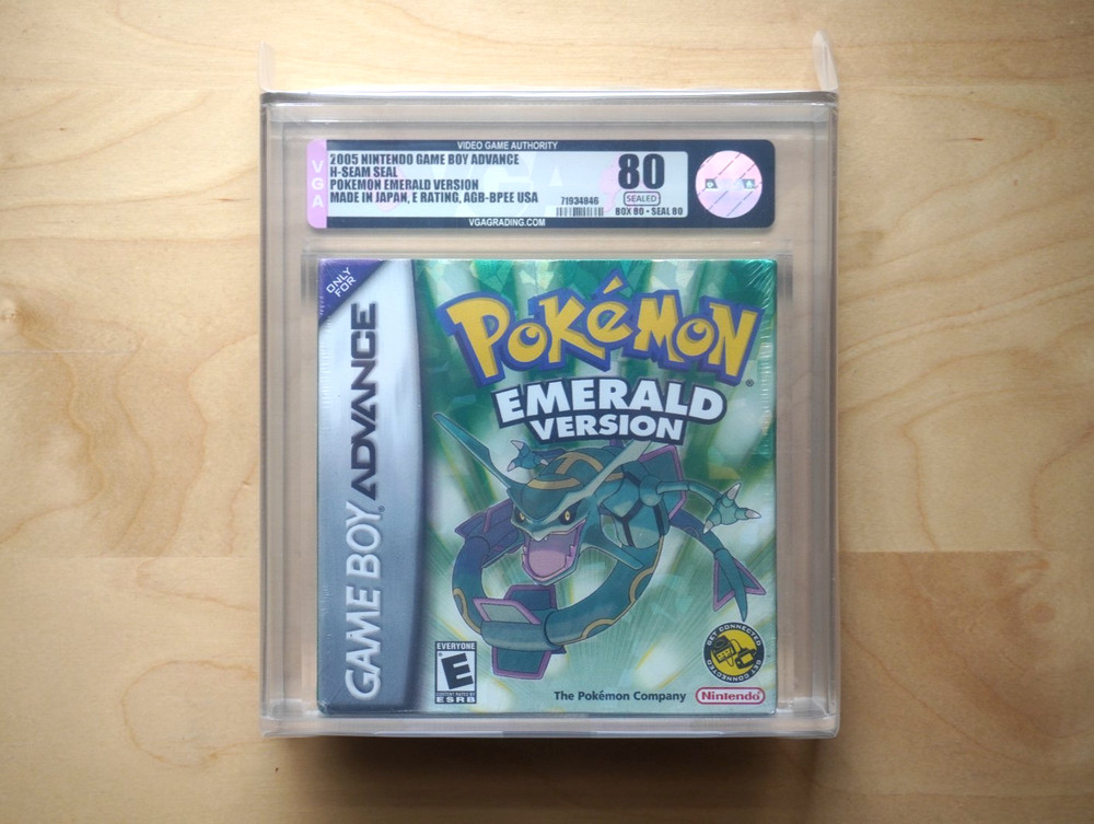 Sealed Pokemon Emerald Version (Nintendo Game Boy Advance, 2005) - Graded VGA 80