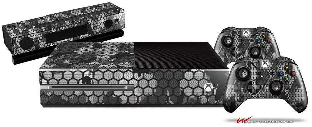 HEX Mesh Camo 01 Gray Skin for XBOX One System
