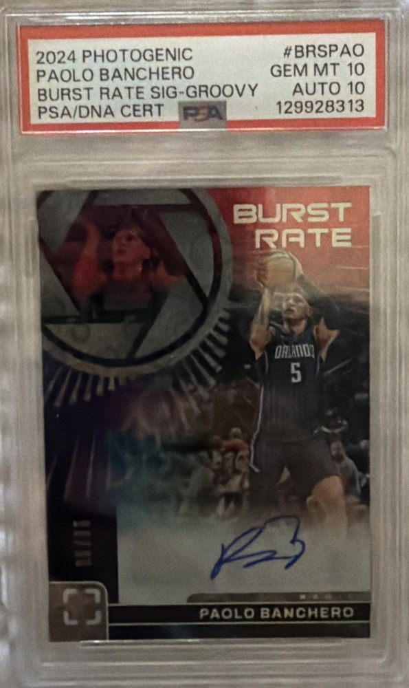 2024-25 Panini Photogenic Burst Rate Signatures Paolo Banchero - Groovy 35/35.