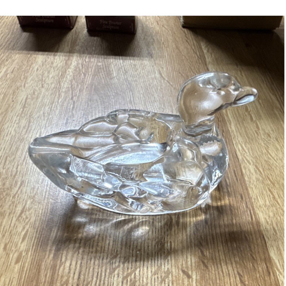 Clear Glass Turtle Figurine Decorative Animal Theme Glass Sculpture