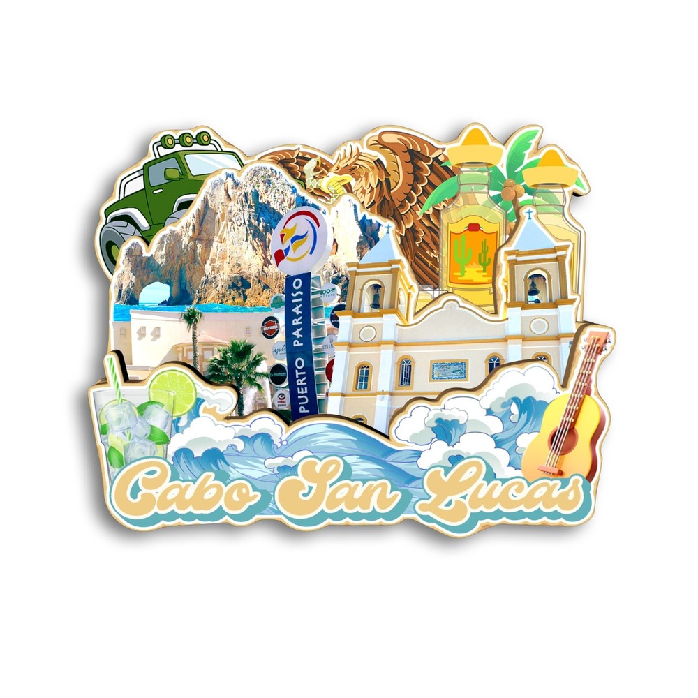 Cabo San Lucas Mecico USA Refrigerator magnet 3D travel souvenirs wood