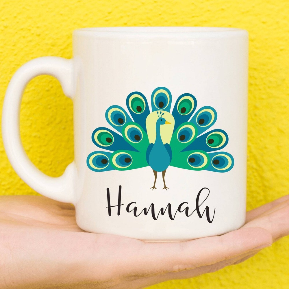 Peacock Gifts Gifts For Peacock Lovers Personalised Mugs Custom Mug Personalised
