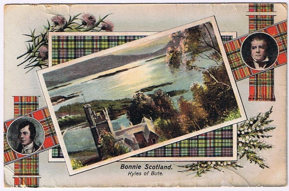 Postcard Bonnie Scotland Kyles Of Bute