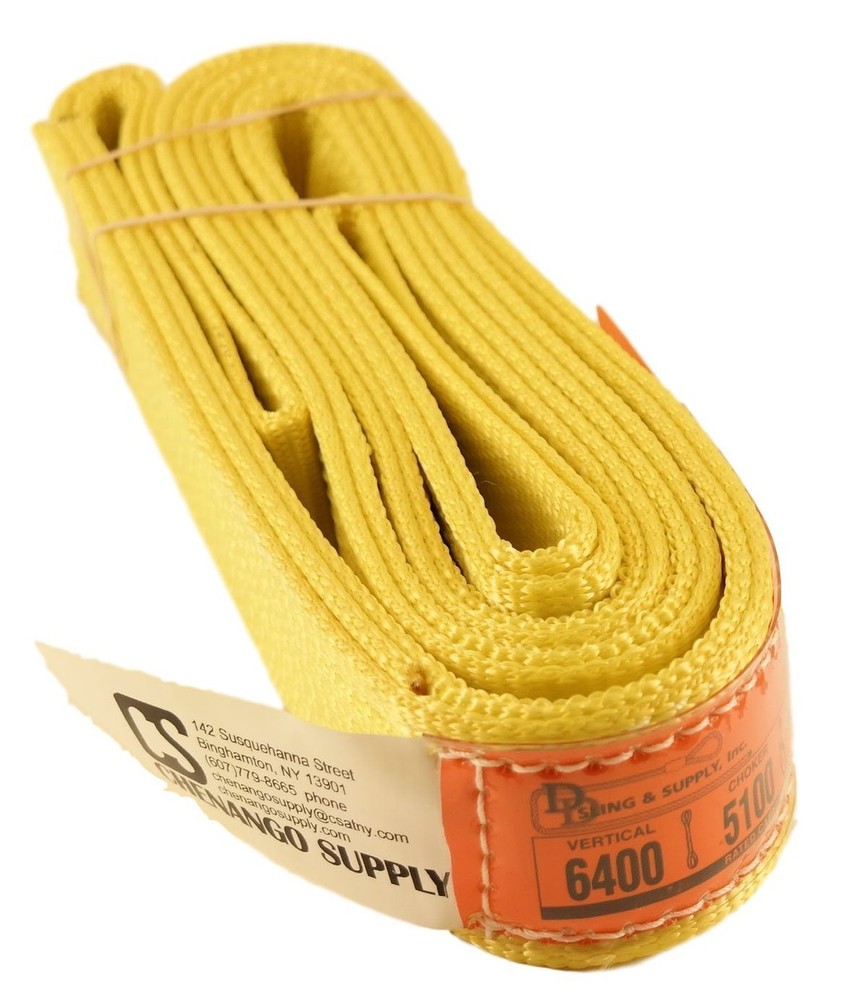 DD Sling 2 Inch x 8 Foot Nylon Lifting Sling – USA Made, 6,400 lb Vertical