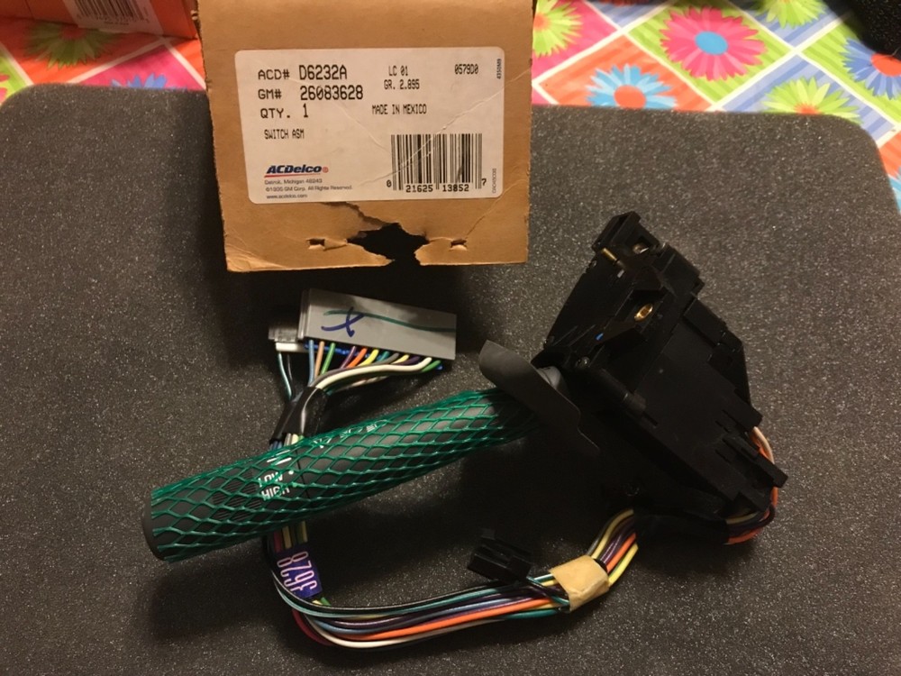 AC Delco D6232A GM 26083628 Turn Signal Wiper Dimmer Hazard Switch Assembly-image