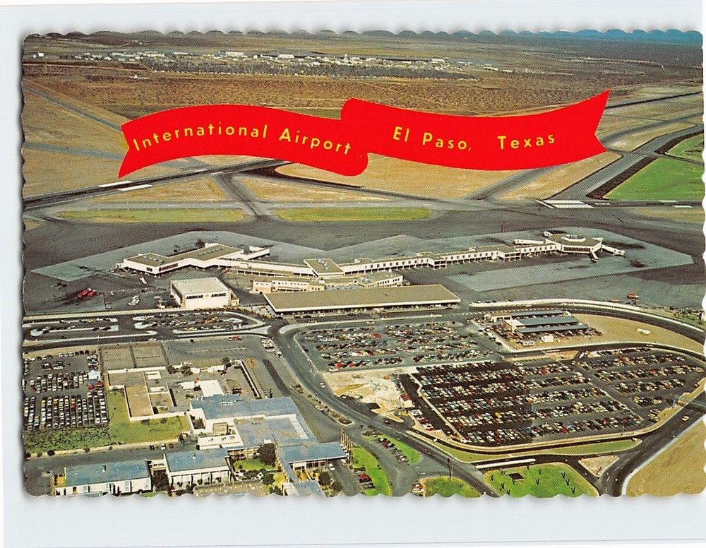 Postcard International Airport El Paso Texas USA